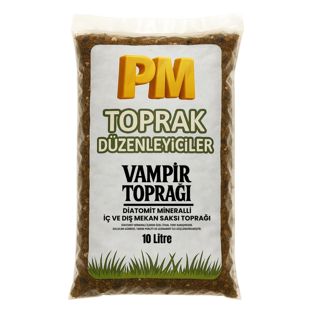 Vampir Saksı Toprağı Karışımı 10 Litre – Diatomit Mineralli