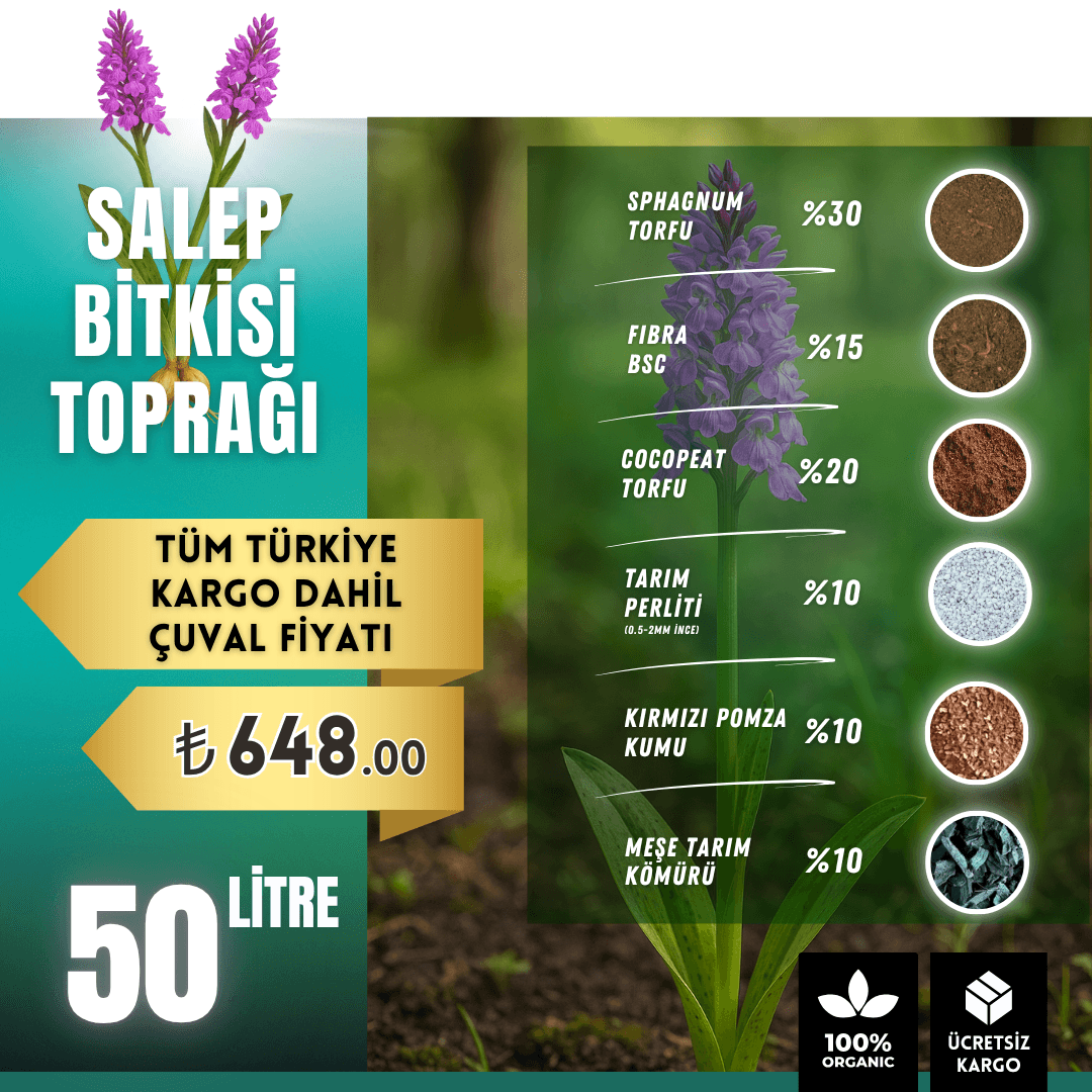 Salep Bitkisi Toprağı – 50 Litre
