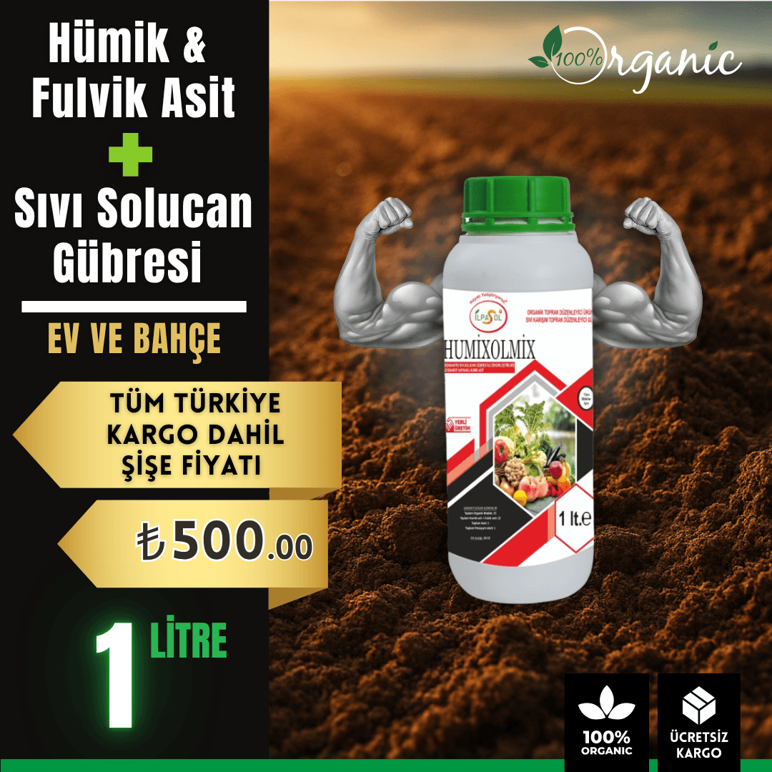 İlpasol Humixolmix Hümik Fulvik Asit + Sıvı Solucan Gübresi - 1 Litre