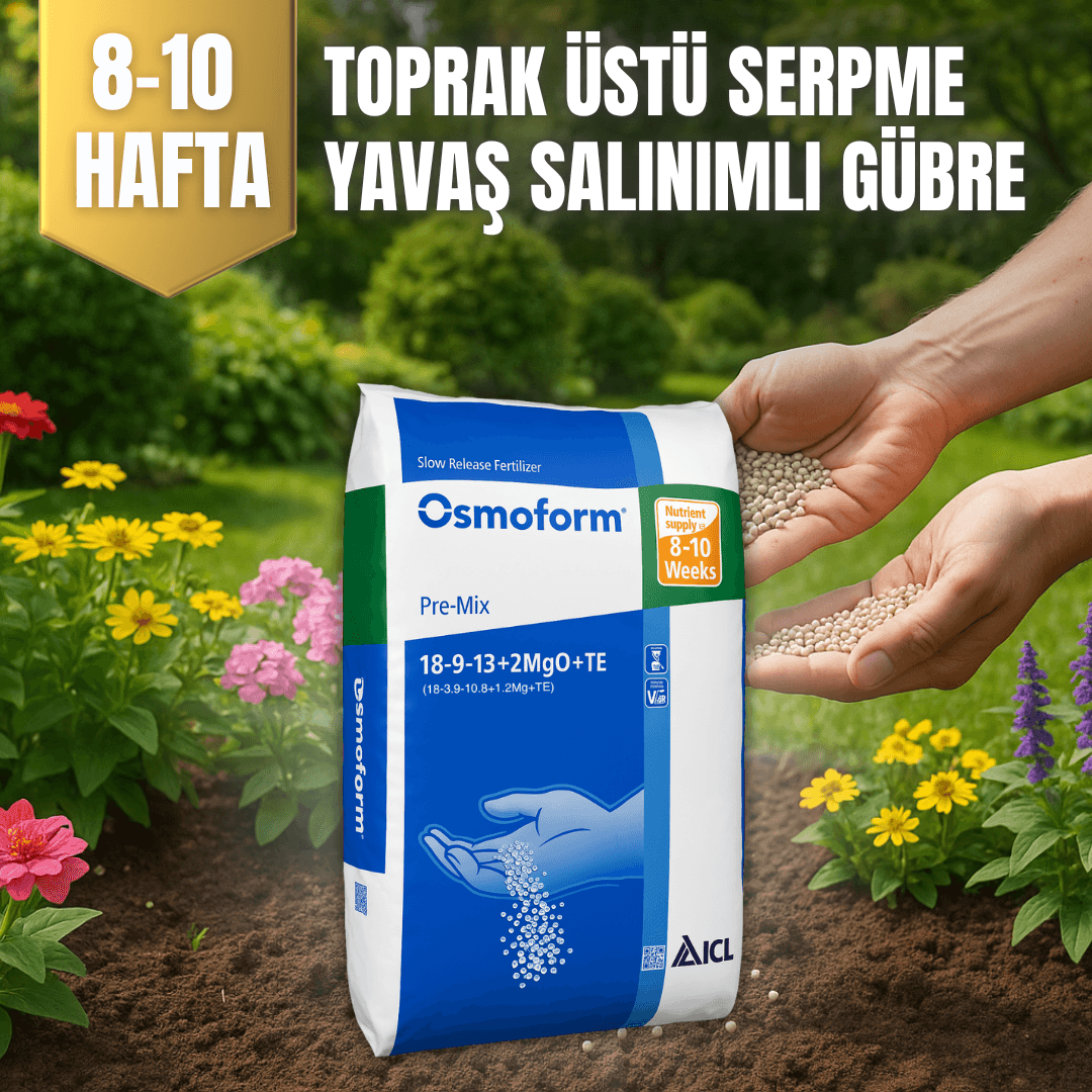 Osmoform® Pre-Mix 8-10W Kontrollü Salınımlı - Toprak Üstü Serpme Gübre