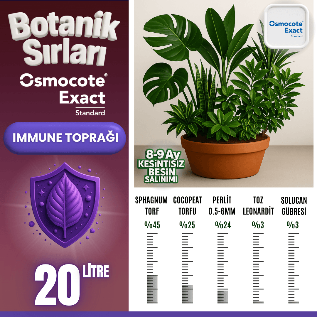 Botanik Sırları Immune Toprağı – Osmocote Exact Katkılı 20 Litre