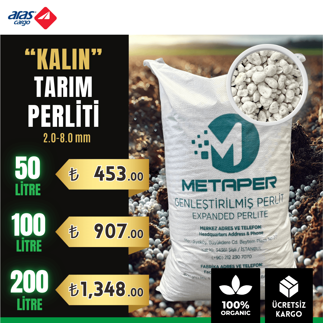 Kalın Tarım Perliti 2.0–8.0 mm Tane Boyutu