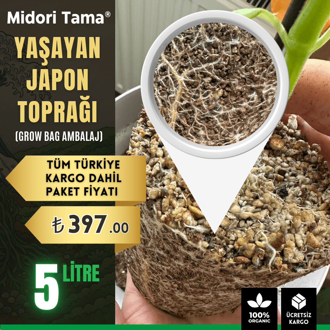 Midori Tama - Yaşayan Japon Toprağı (5 Litre Grow Bag)