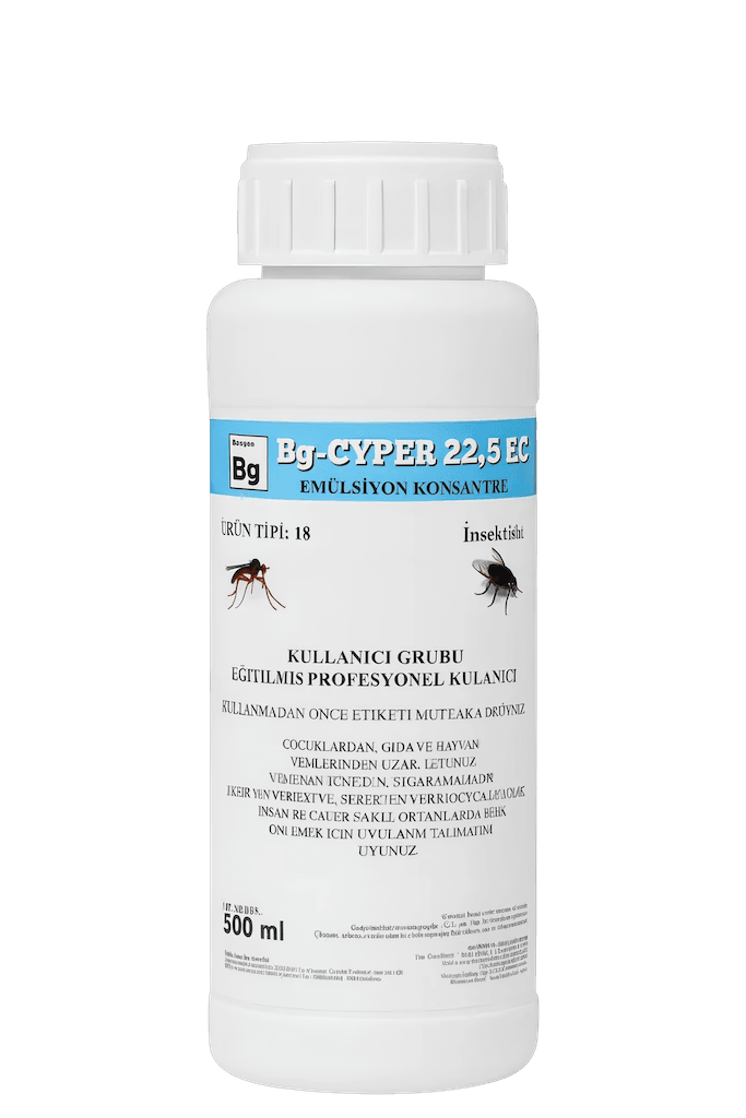 Baugen Bg-CYPER 22,5 EC 500 ml – Profesyonel Sinek, Sivrisinek ve Ev Haşeresi İlacı