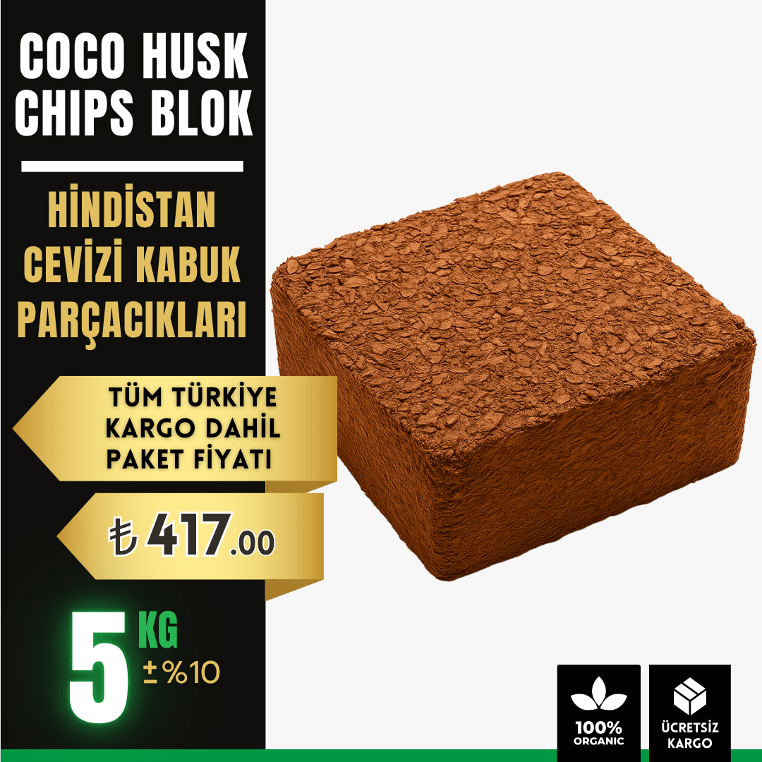 Coco Husk Chips Blok 5 Kg