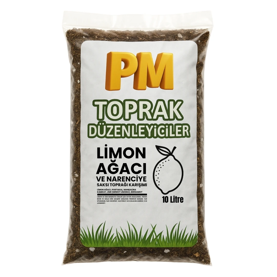 Limon Ağacı ve Narenciye Saksı Toprağı Karışımı 10 Litre