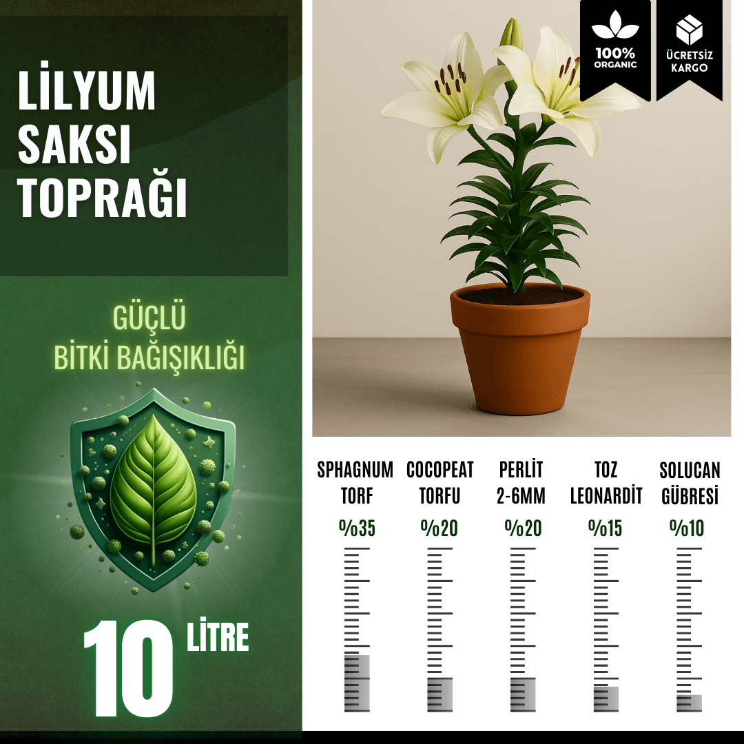 Lilyum Saksı Toprağı – 10 Litre