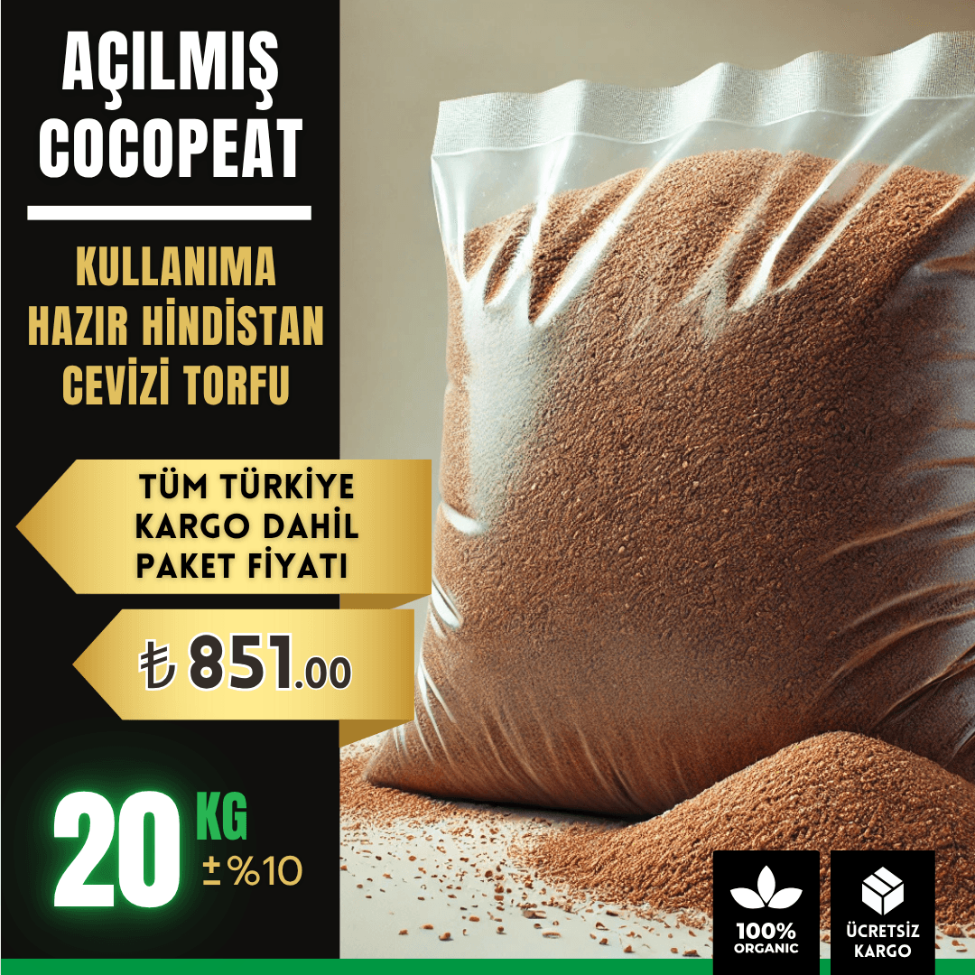 20 kg Cocopeat Torfu (Kullanıma Hazır)