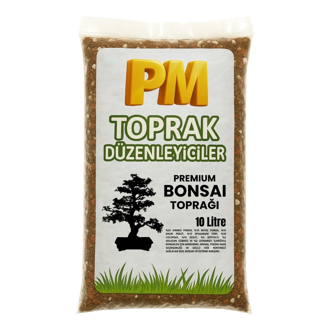 Premium Bonsai Toprağı 10 Litre – Özel Drenaj ve Hava Geçirgenliği Karışımı