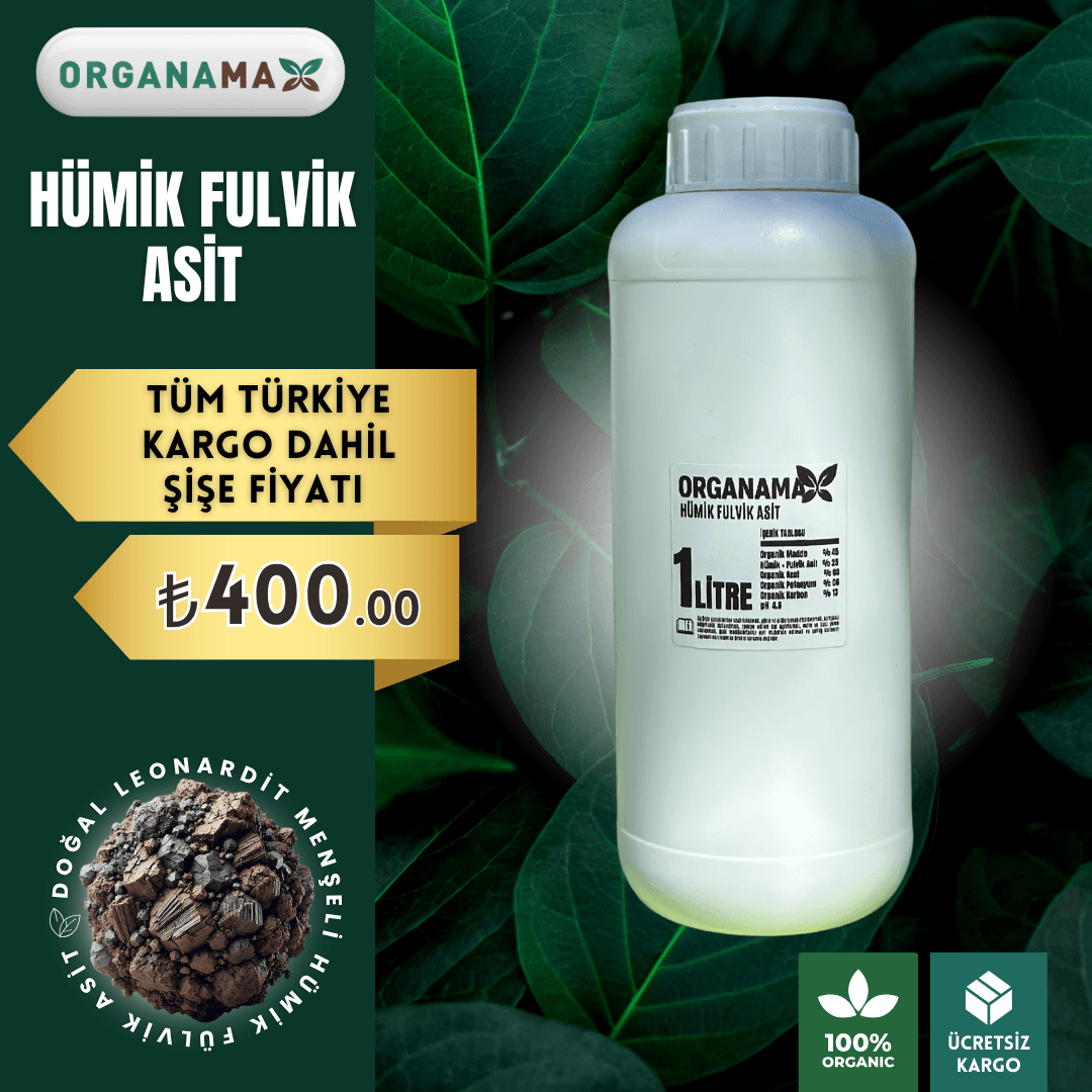 1 Litre Hümik ve Fulvik Asit | Leonardit Kaynaklı Gübre Takviyesi