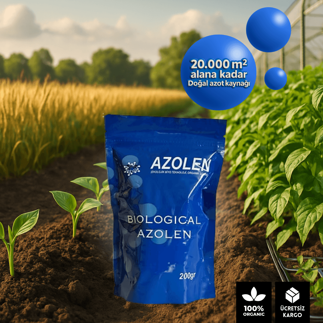 Azolen Mikrobiyal Gübre 200gr | Organik Azot Kaynağı | 5–20 Dekar Alan