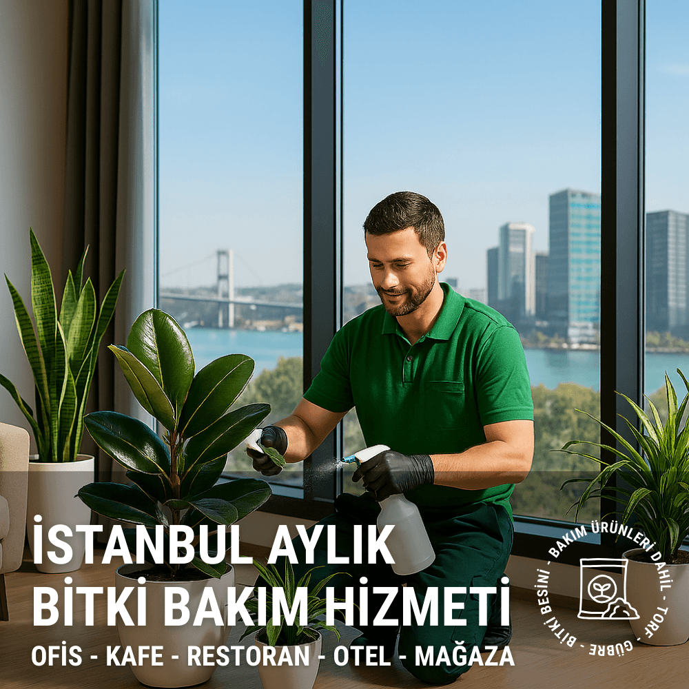 İstanbul Aylık Bitki Bakım Hizmeti | Ofis, Kafe, Restoran, Otel, Mağaza (Bakım Ürünleri Dahil)
