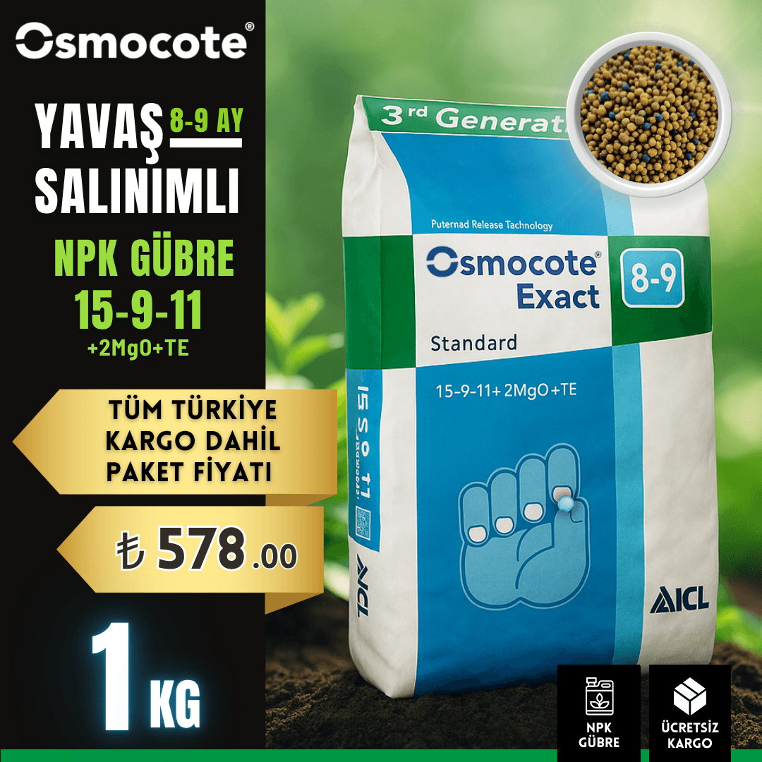 Osmocote® Exact Standard 8-9M Kontrollü Salınımlı Gübre