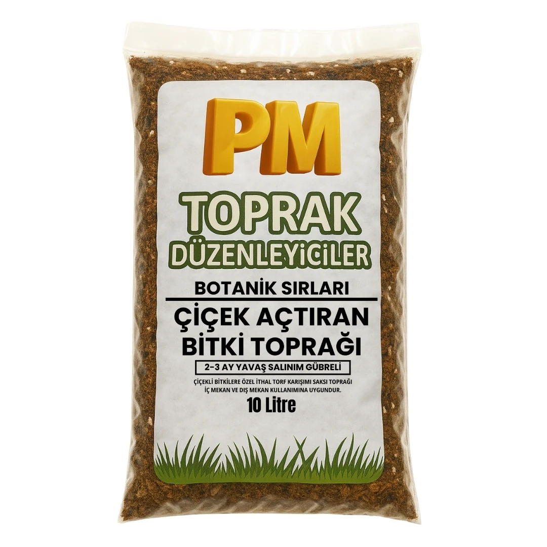 Çiçek Açtıran Saksı Bitki Toprağı Karışımı 10 Litre