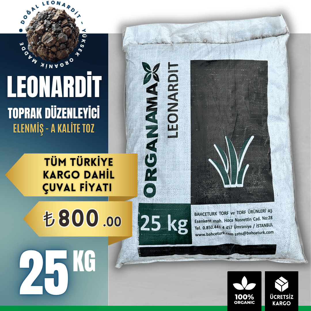 Leonardit "A" Kalite Elenmiş Saflık (25Kg)