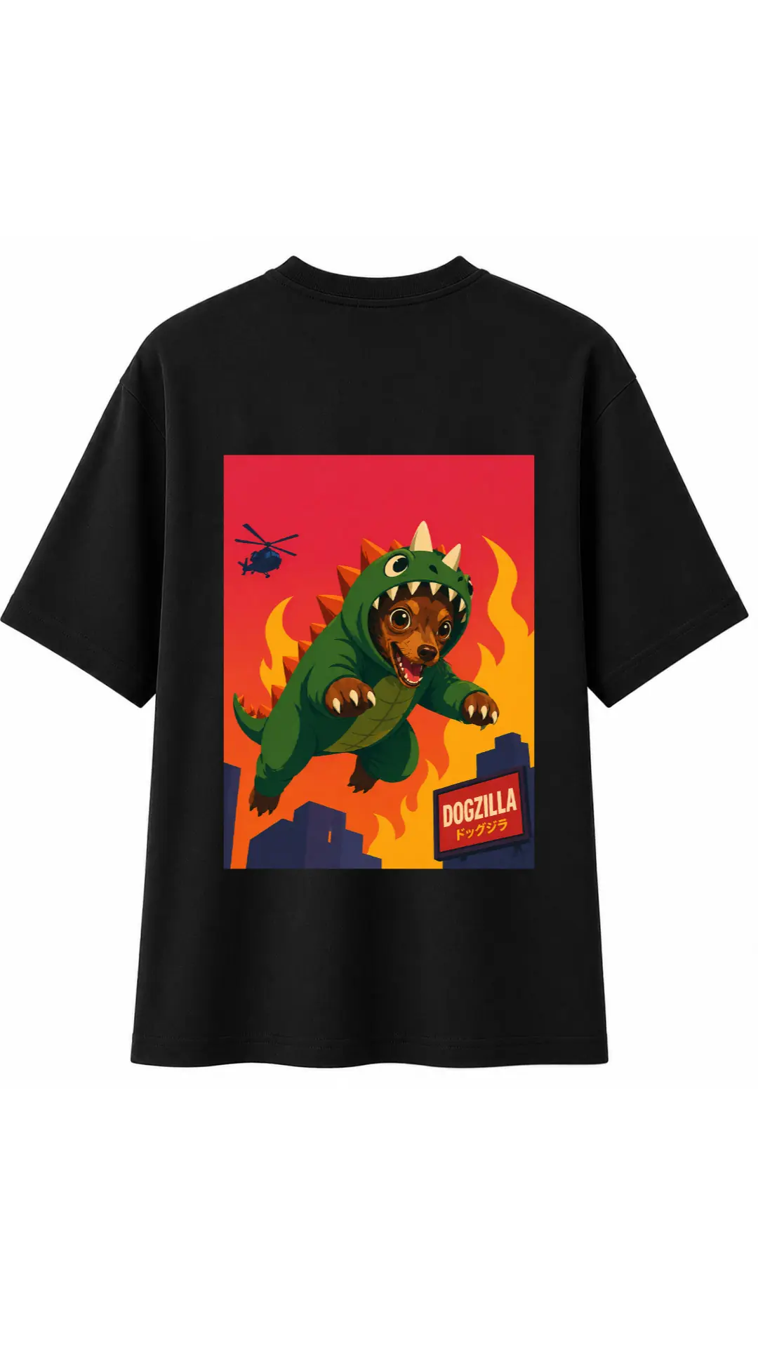 BABYL ヘドバンギャー!! キツネTEE【XXLサイズ】 Dogzilla - Siyah T-Shirt
