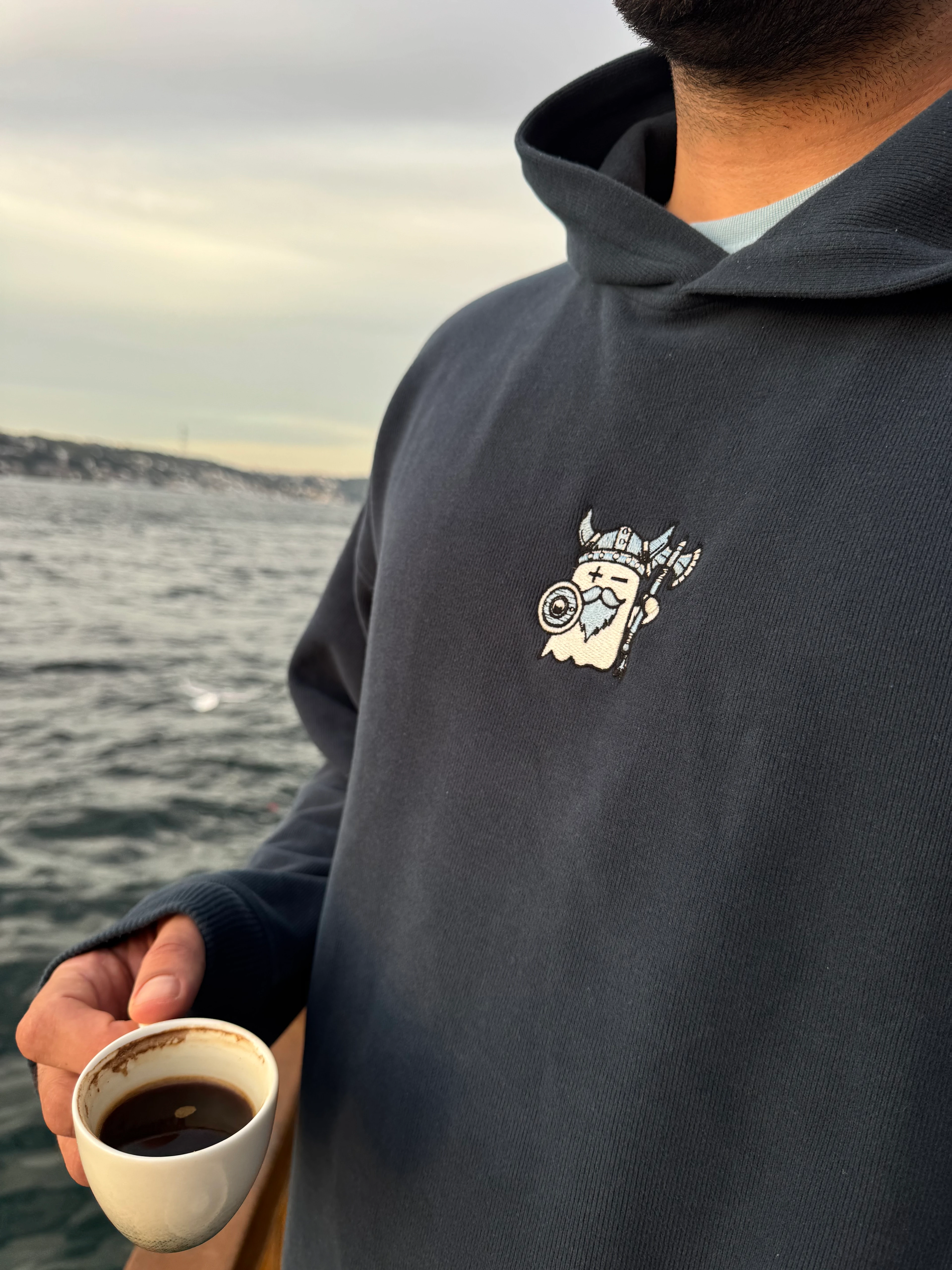 Norveç Vikingi - Deniz Mavisi Hoodie