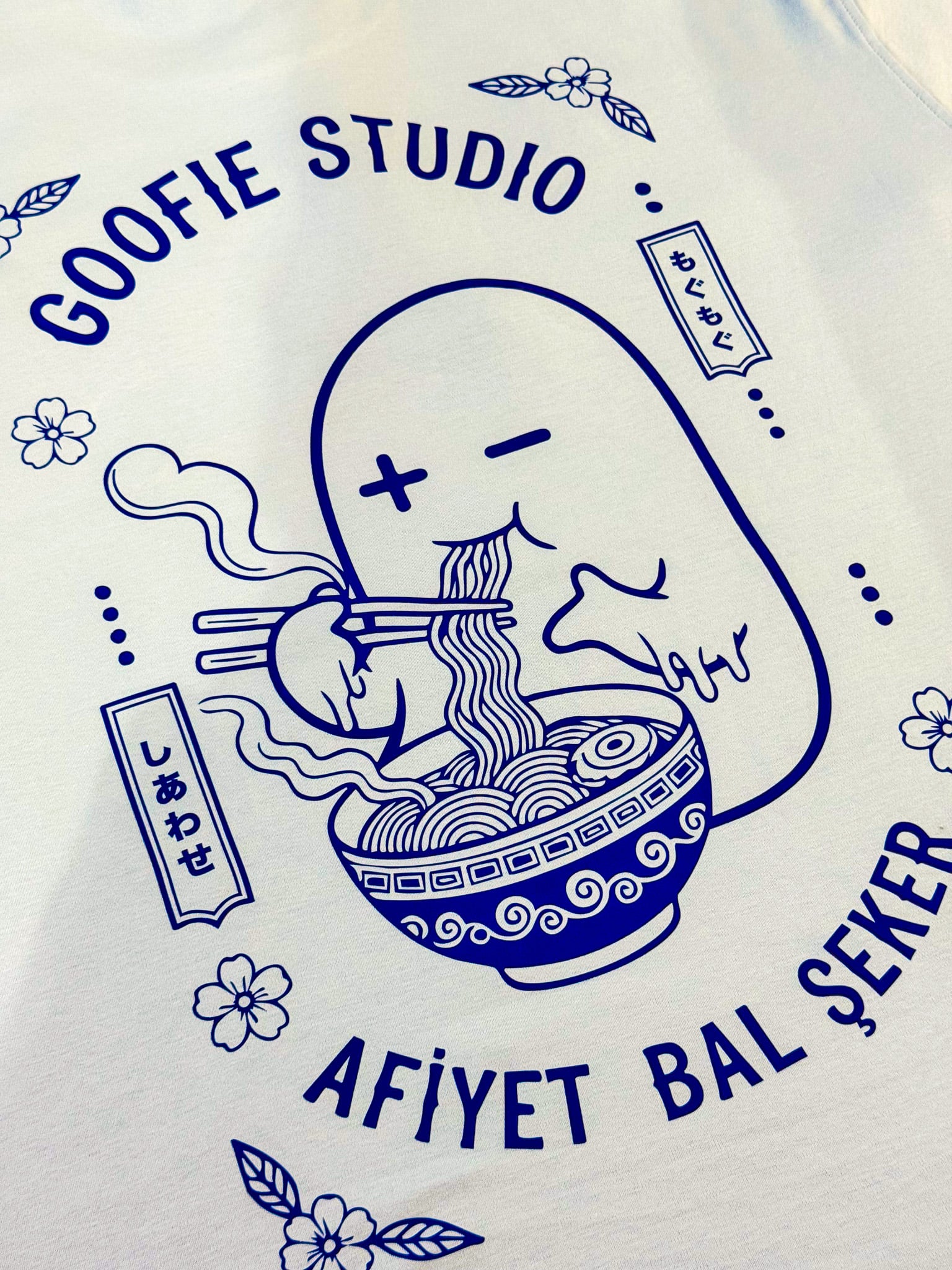 Afiyet Bal Şeker Goofie - Mavi Oversize Tişört