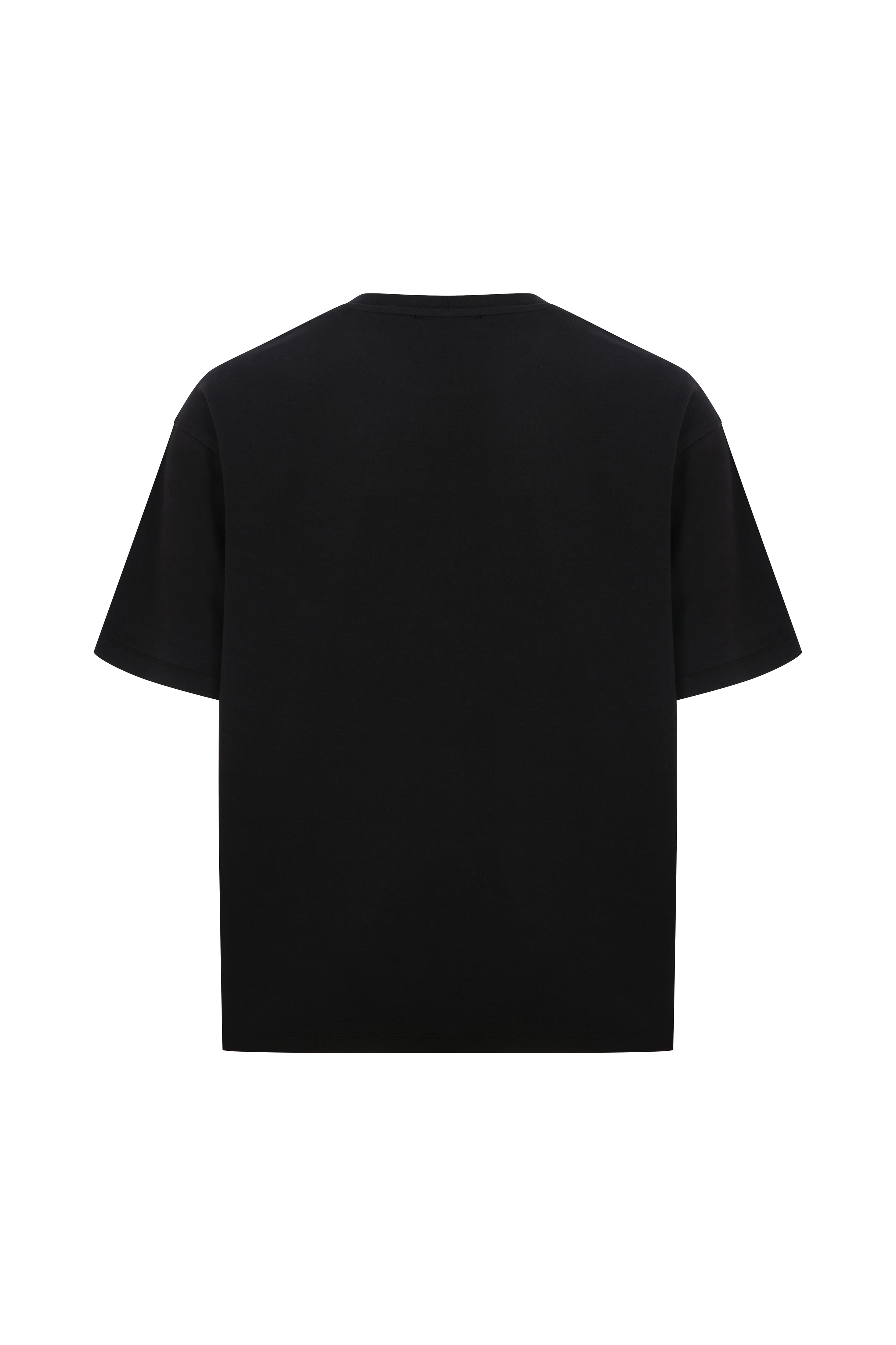 Glow in Dark - Siyah Oversize Tişört 