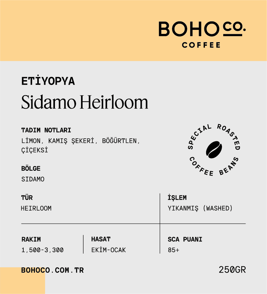 Etiyopya Sidamo Heirloom