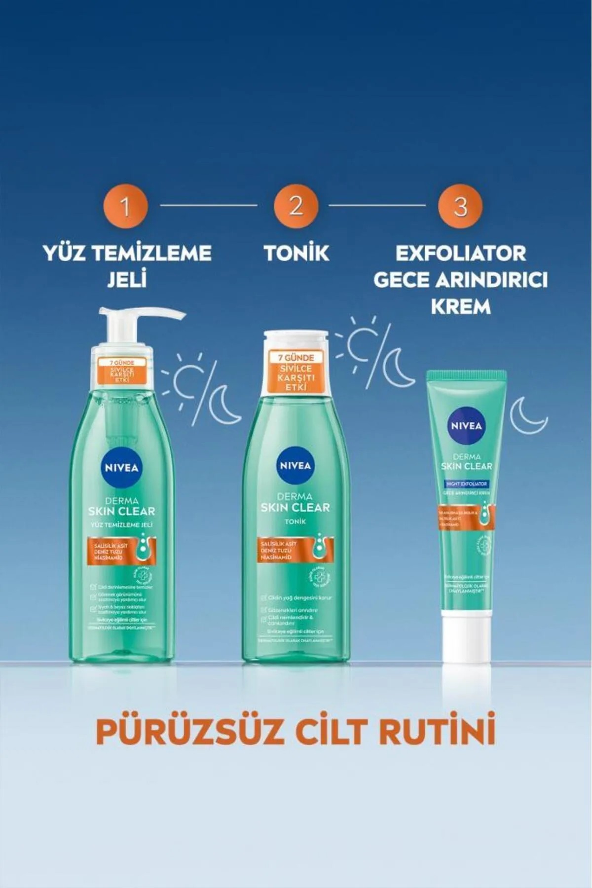 NIVEA DERMA SKIN CLEAR GECE ARINDIRICI KREM