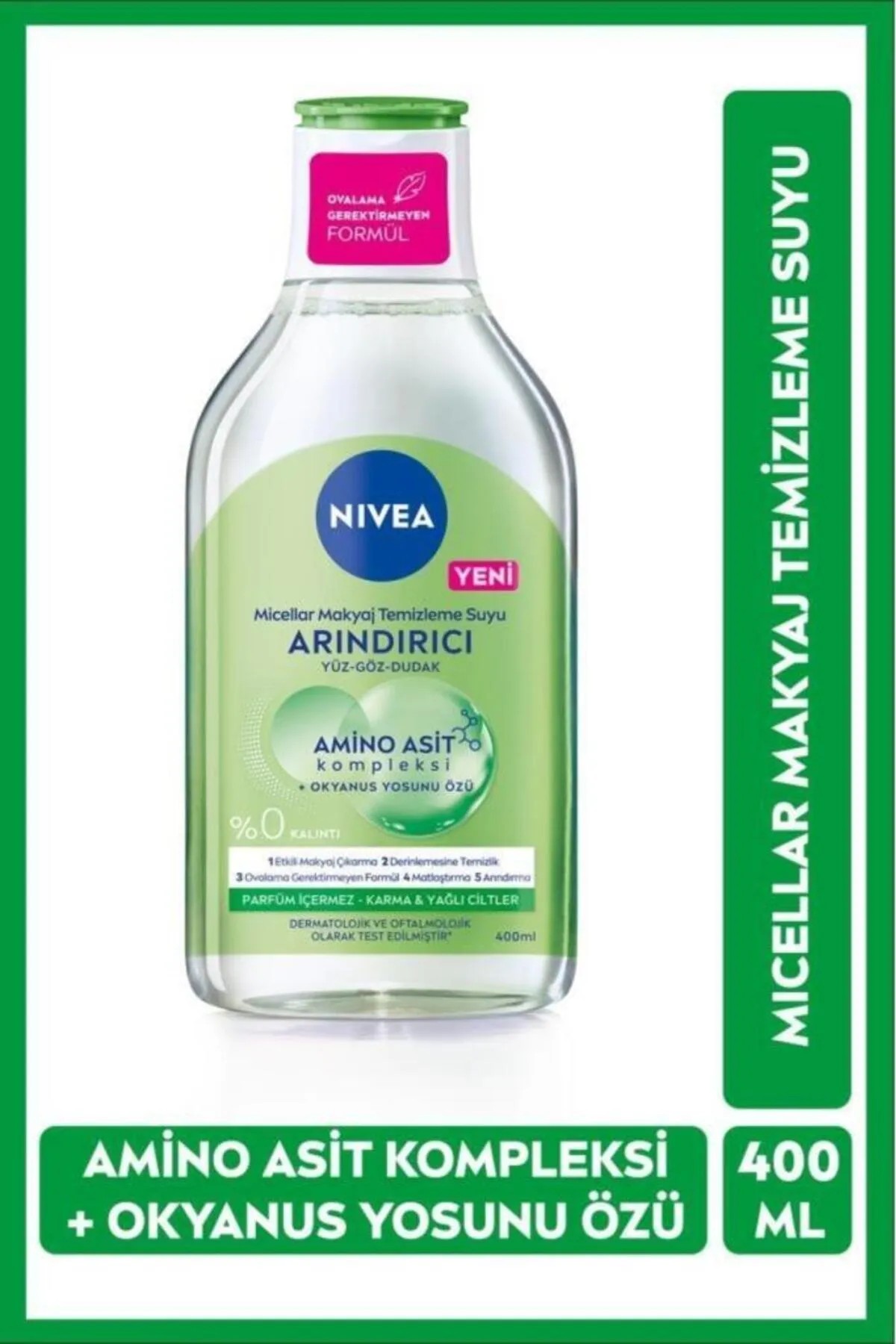 NIVEA MİCELLAR MAKYAJ TEMİZLEME SUYU ARINDIRICI