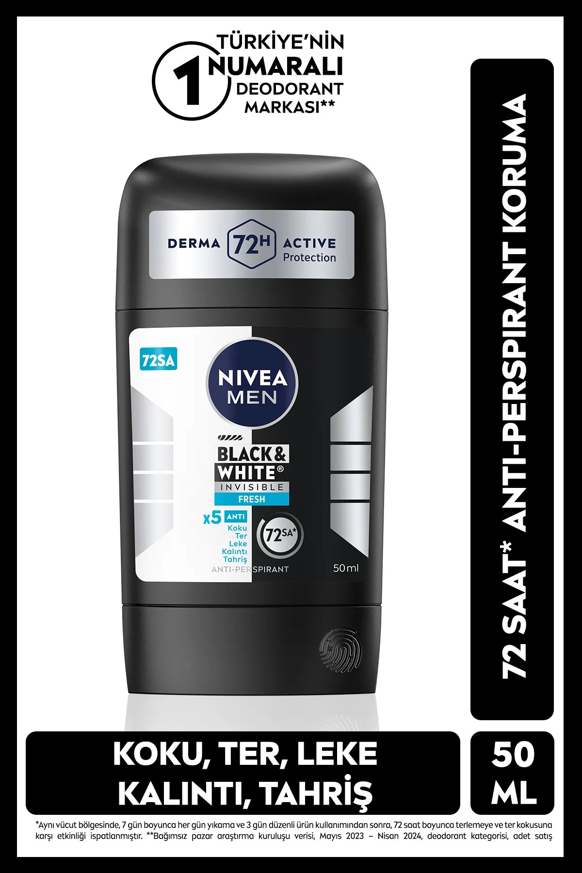 NIVEA MEN BLACK & WHITE INVISIBLE FRESH STİCK