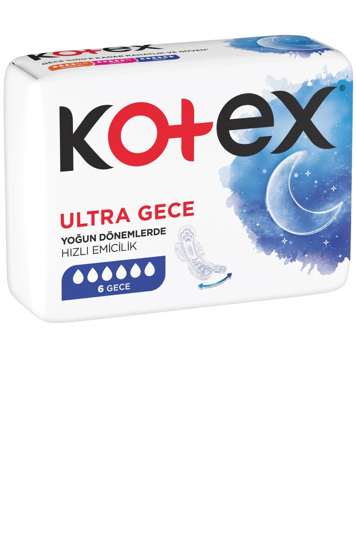 KOTEX ULTRA GECE  YOĞUN DÖNEMLERDE 6 GECE