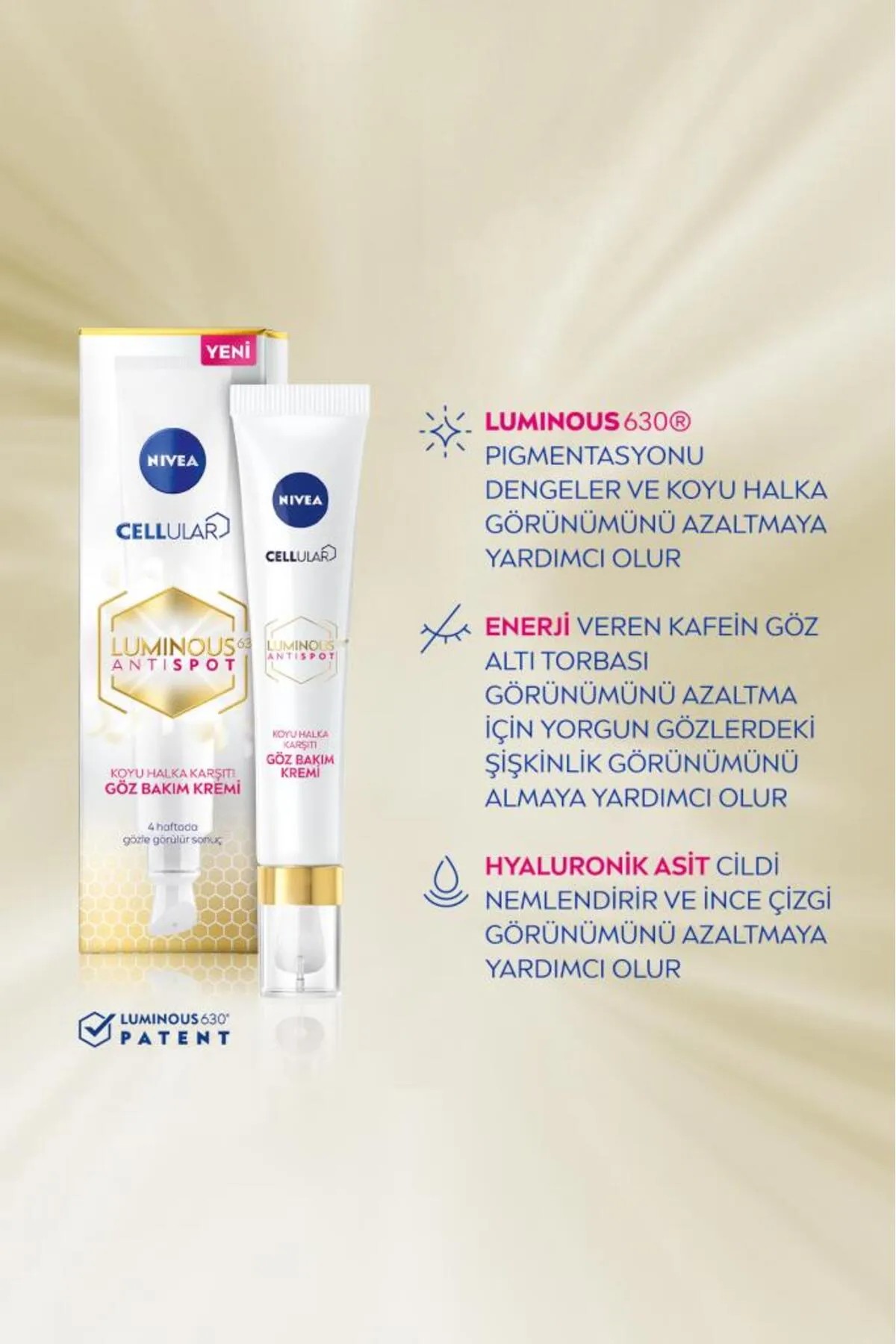 NIVEA CELLULAR LUMINOUS ANTISPOT GÖZ BAKIM KREMİ