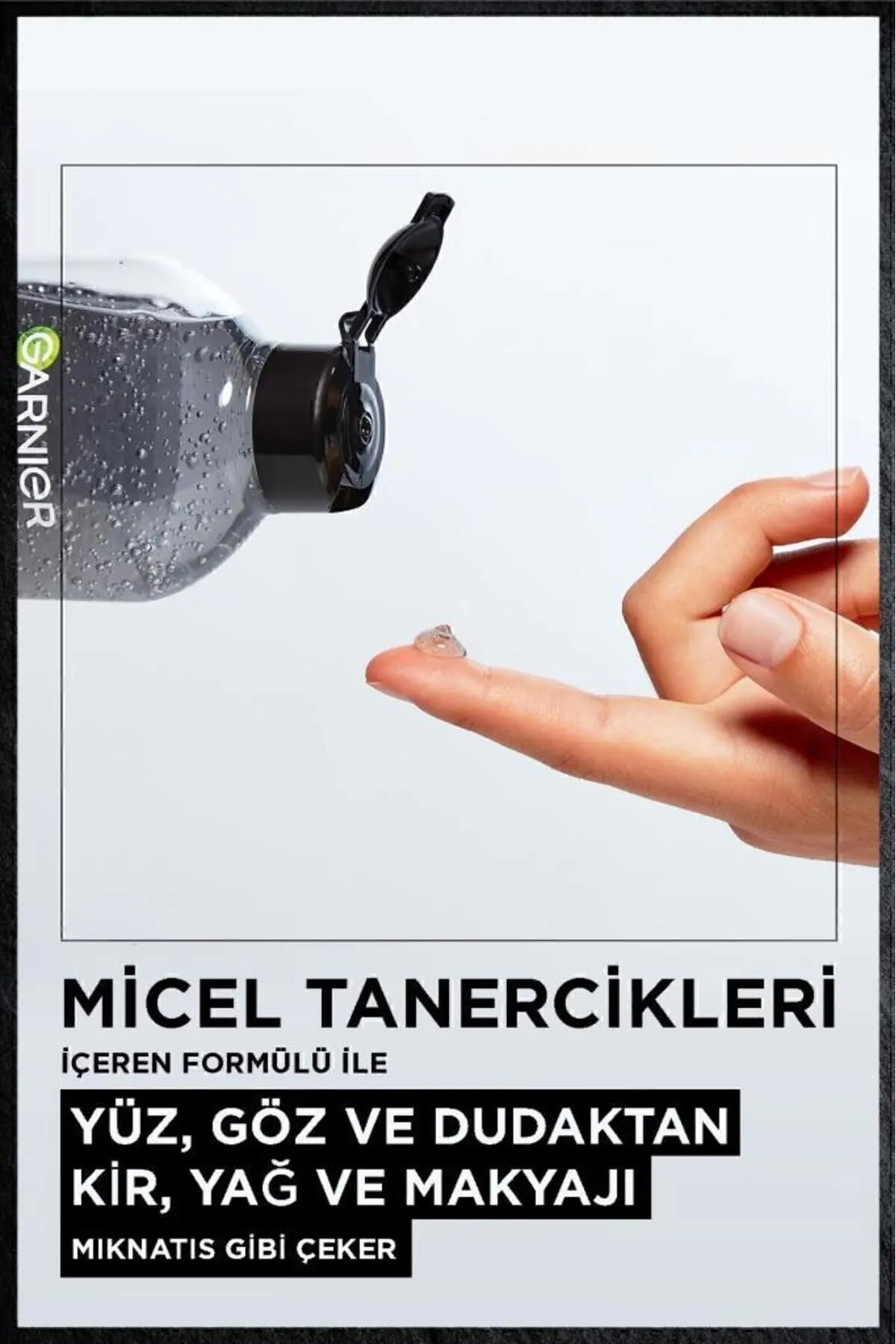 GARNIER MİCELLAR KÖMÜR MAKYAJ TEMİZLEME JELİ