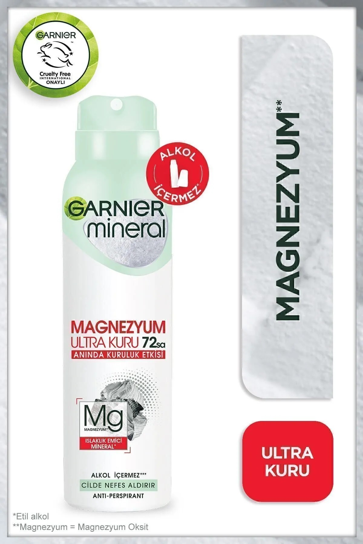 GARNİER MİNERAL MAGNEZYUM ULTRA KURU DEDORANT WOMEN