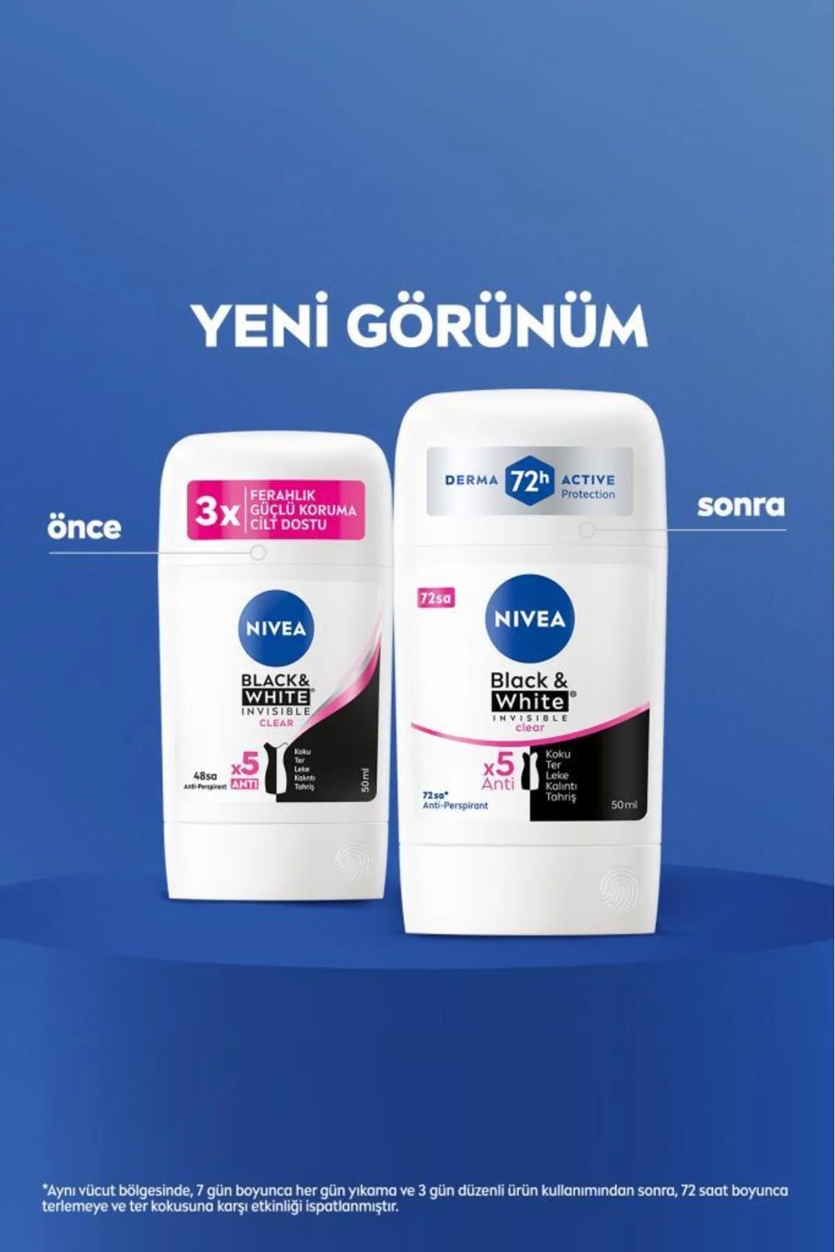 NIVEA BLACK & WHITE INVISIBLE CLEAR STİCK