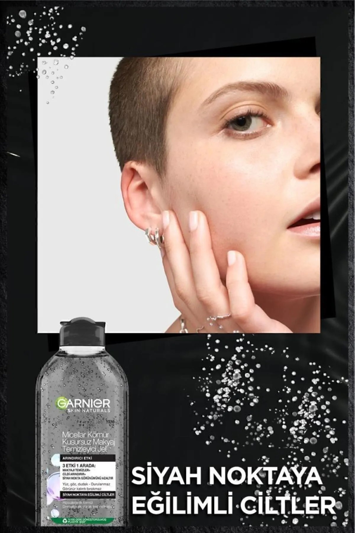 GARNIER MİCELLAR KÖMÜR MAKYAJ TEMİZLEME JELİ
