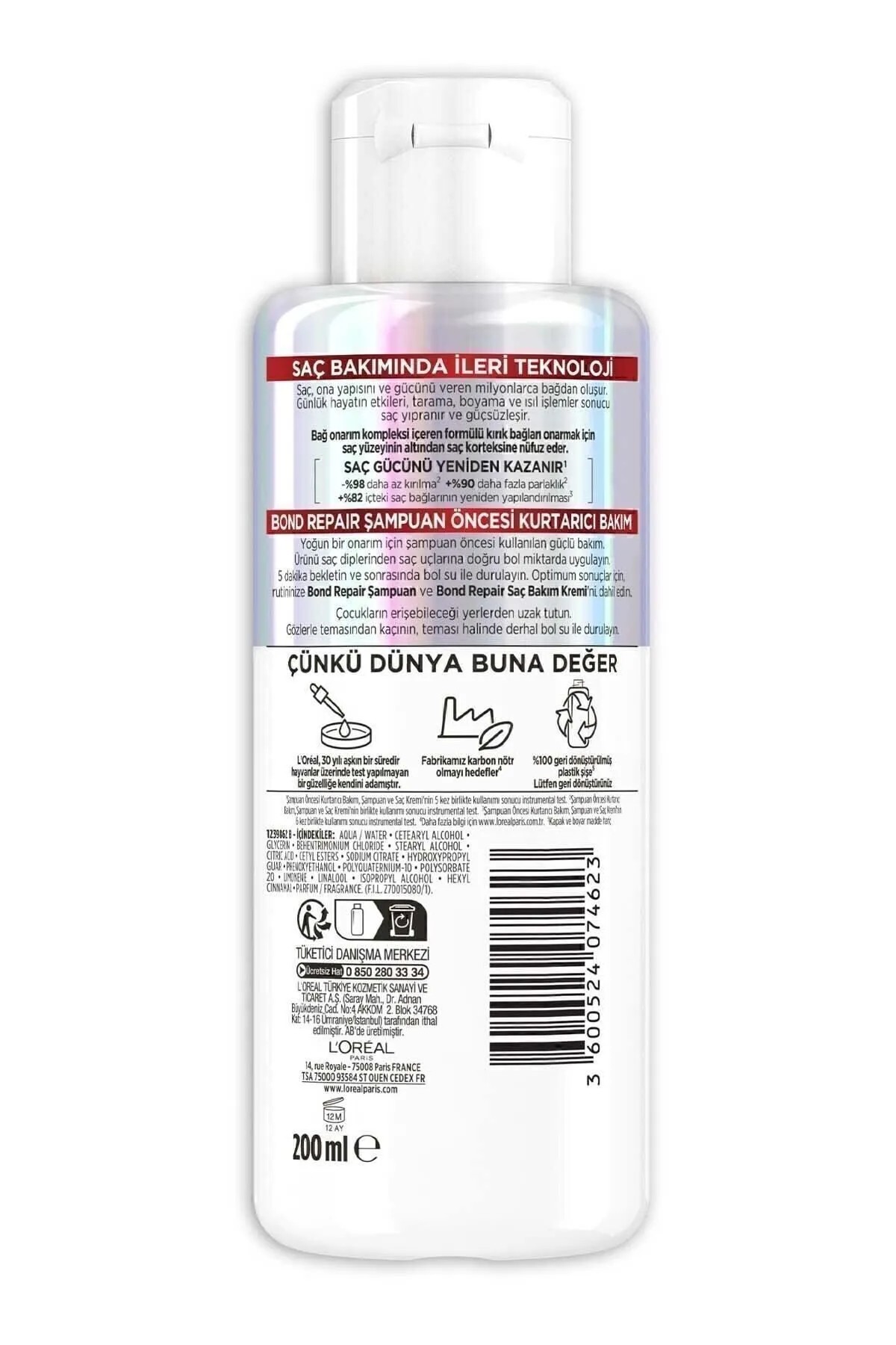 elseve bond repair şampuan öncesi kurtarıcı bakım