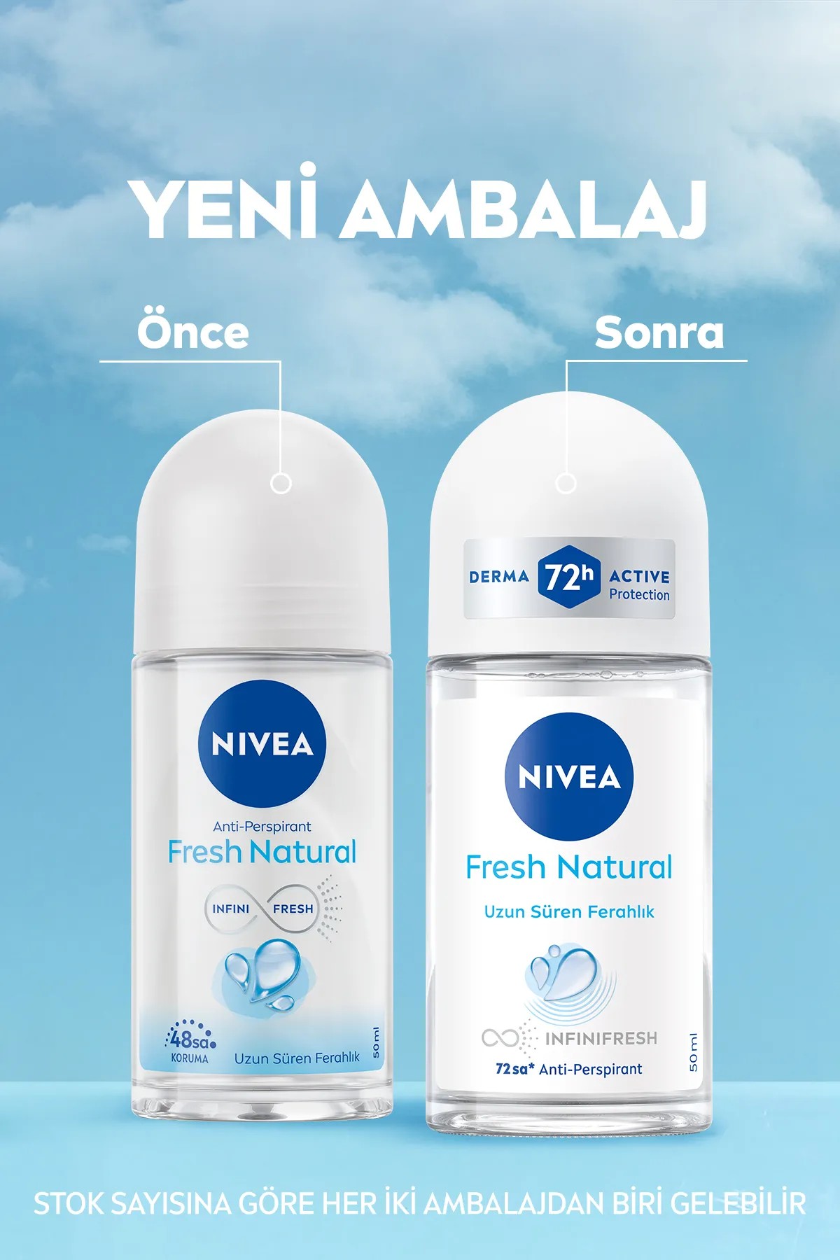 NIVEA FRESH NATURAL ROLL ON