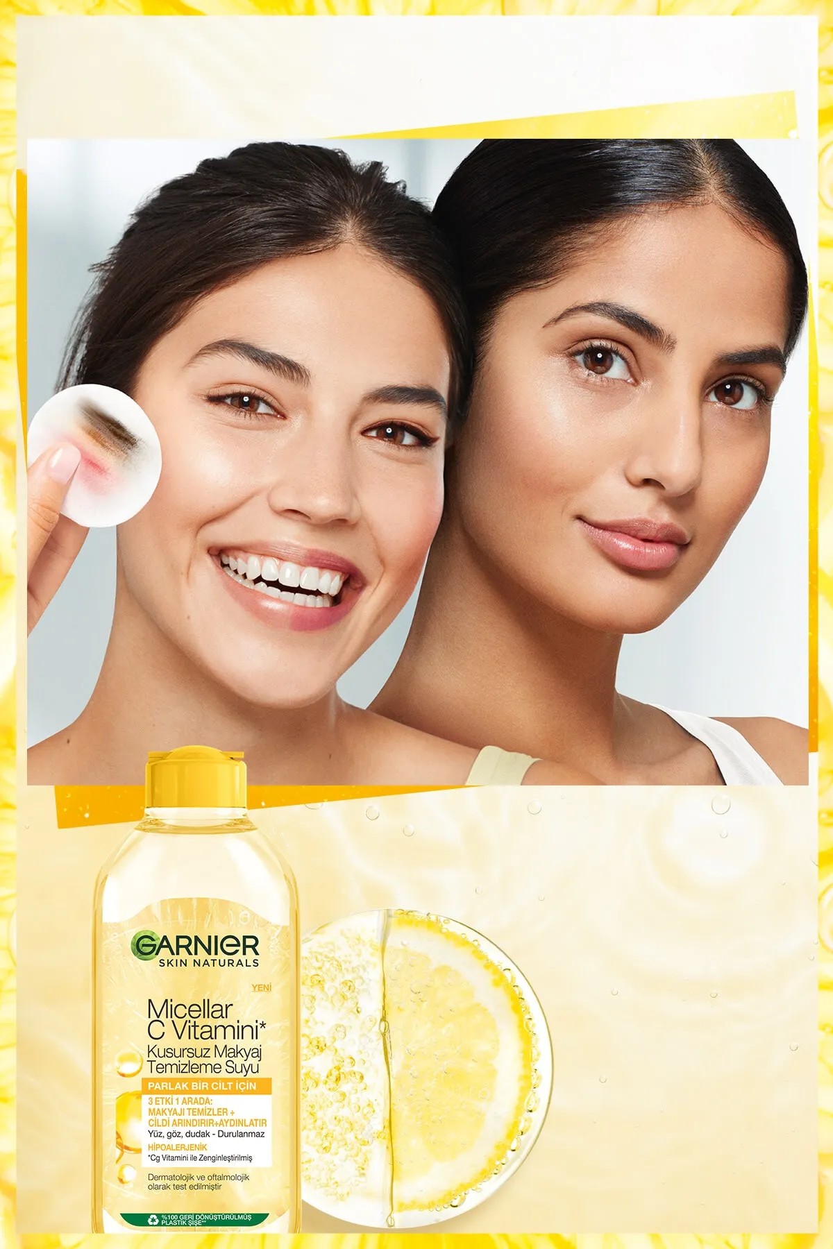 GARNIER MİCCELLAR C VİTAMİNİ KUSURSUZ MAKYAJ TEMİZLEME SUYU