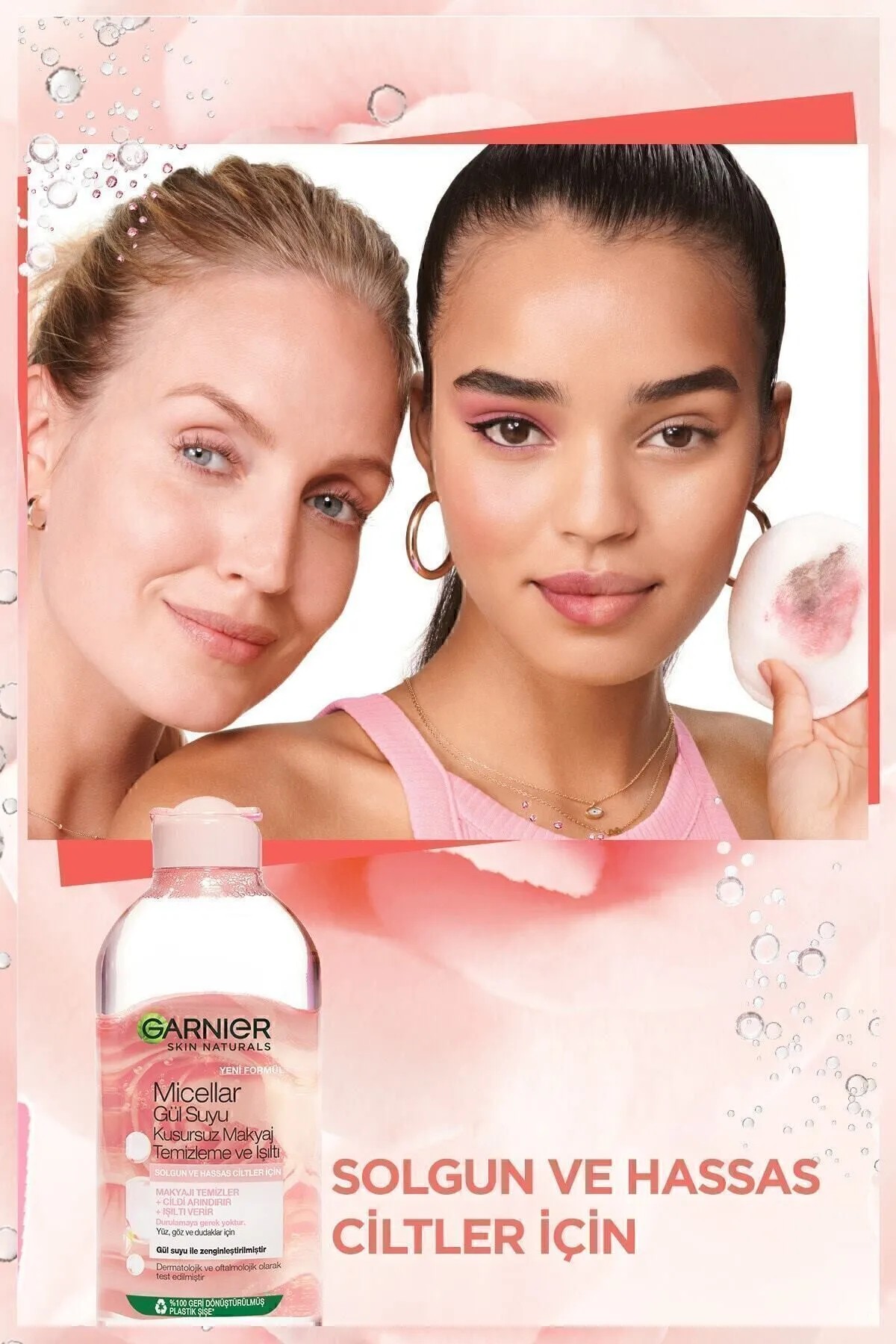 GARNIER MİCELLAR GÜL SUYU KUSURSUZ MAKYAJ TEMİZLEME SUYU