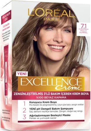 LOREAL PARİS 7.1 KÜLLÜ KUMRAL SAÇ BOYASI