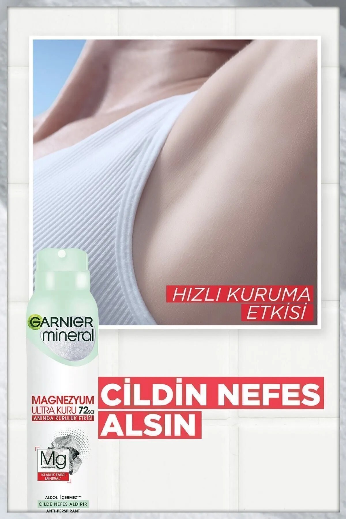 GARNİER MİNERAL MAGNEZYUM ULTRA KURU DEDORANT WOMEN