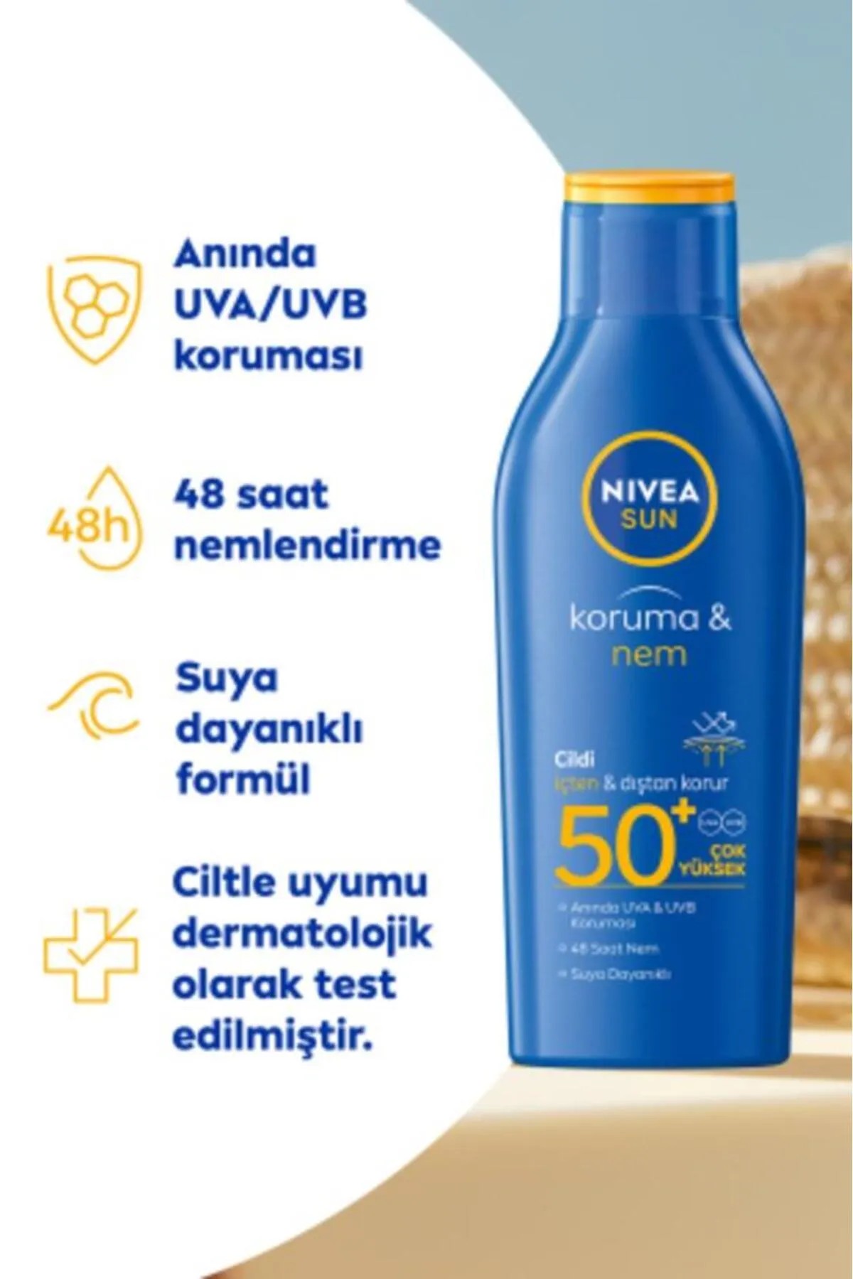 NIVEA SUN KORUMA & NEM SPF 50+ 200ML