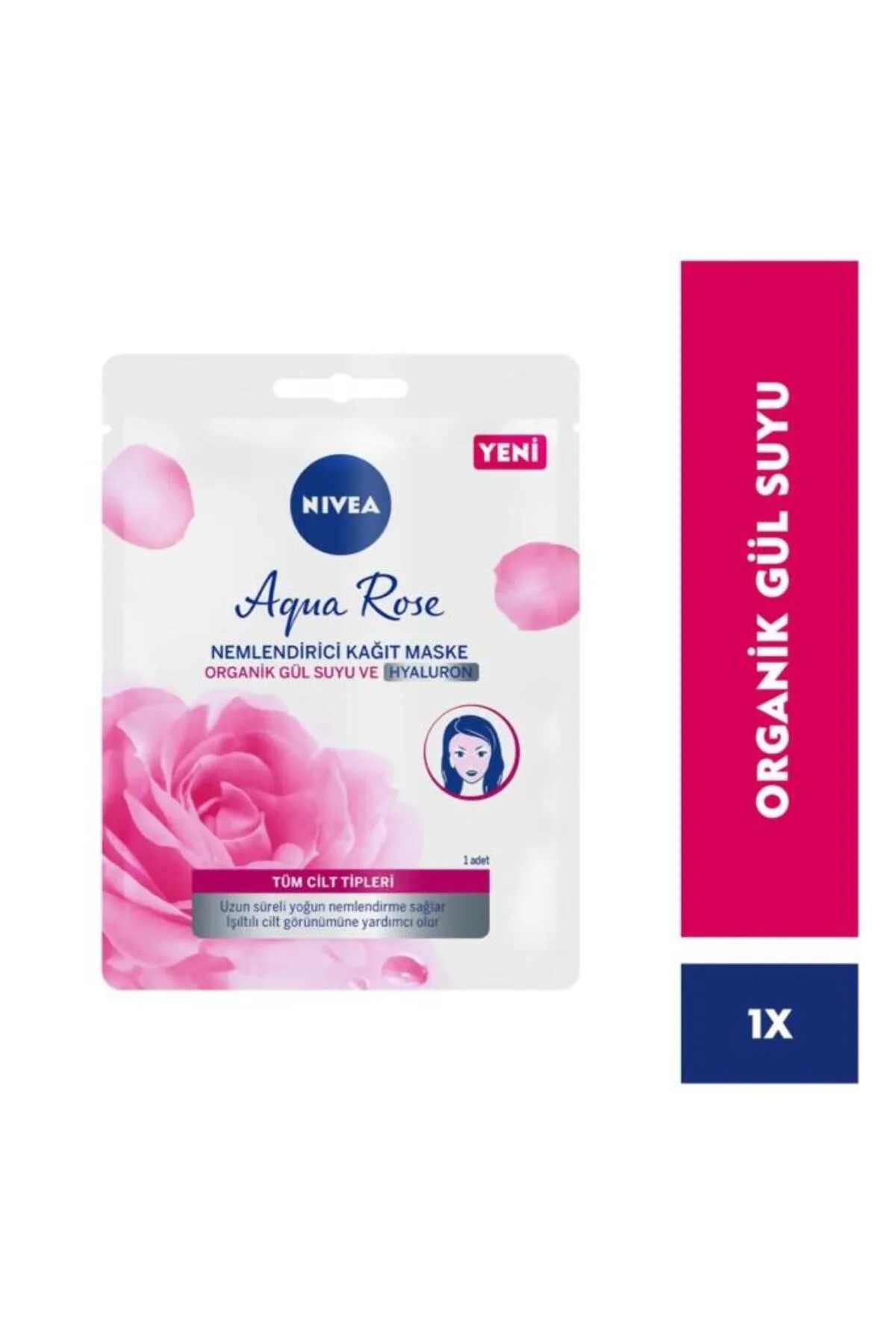 NIVEA AQUA ROSE NEMLENDİRİCİ KAĞIT MASKE