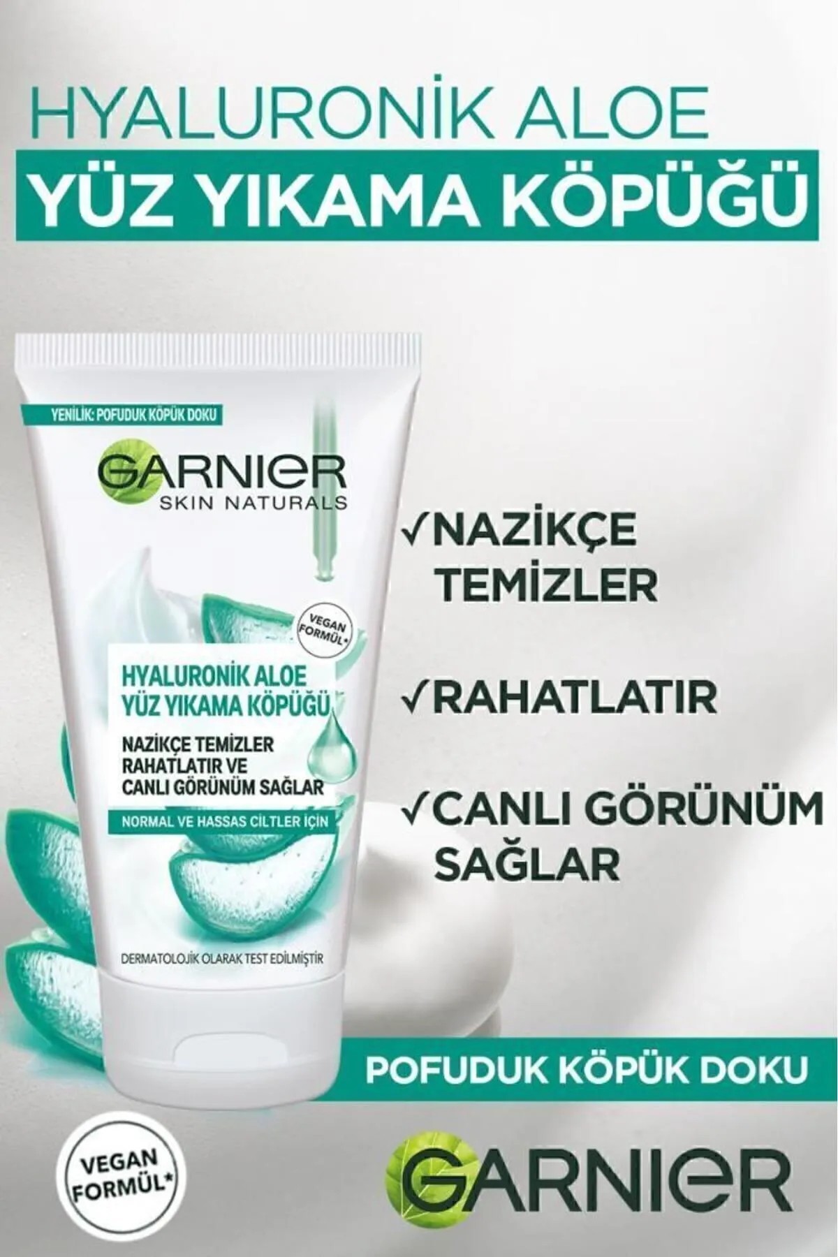 GARNIER HYALURONİK ALOE YÜZ YIKAMA KÖPÜĞÜ