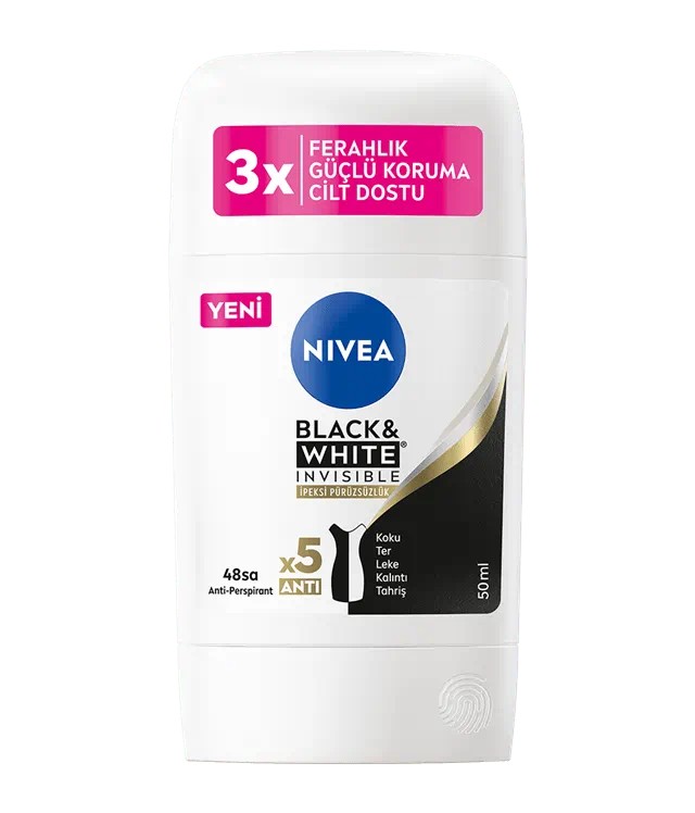 NIVEA BLACK & WHITE INVISIBLE İPEKSİ PÜRÜZSÜZLÜK STİCK