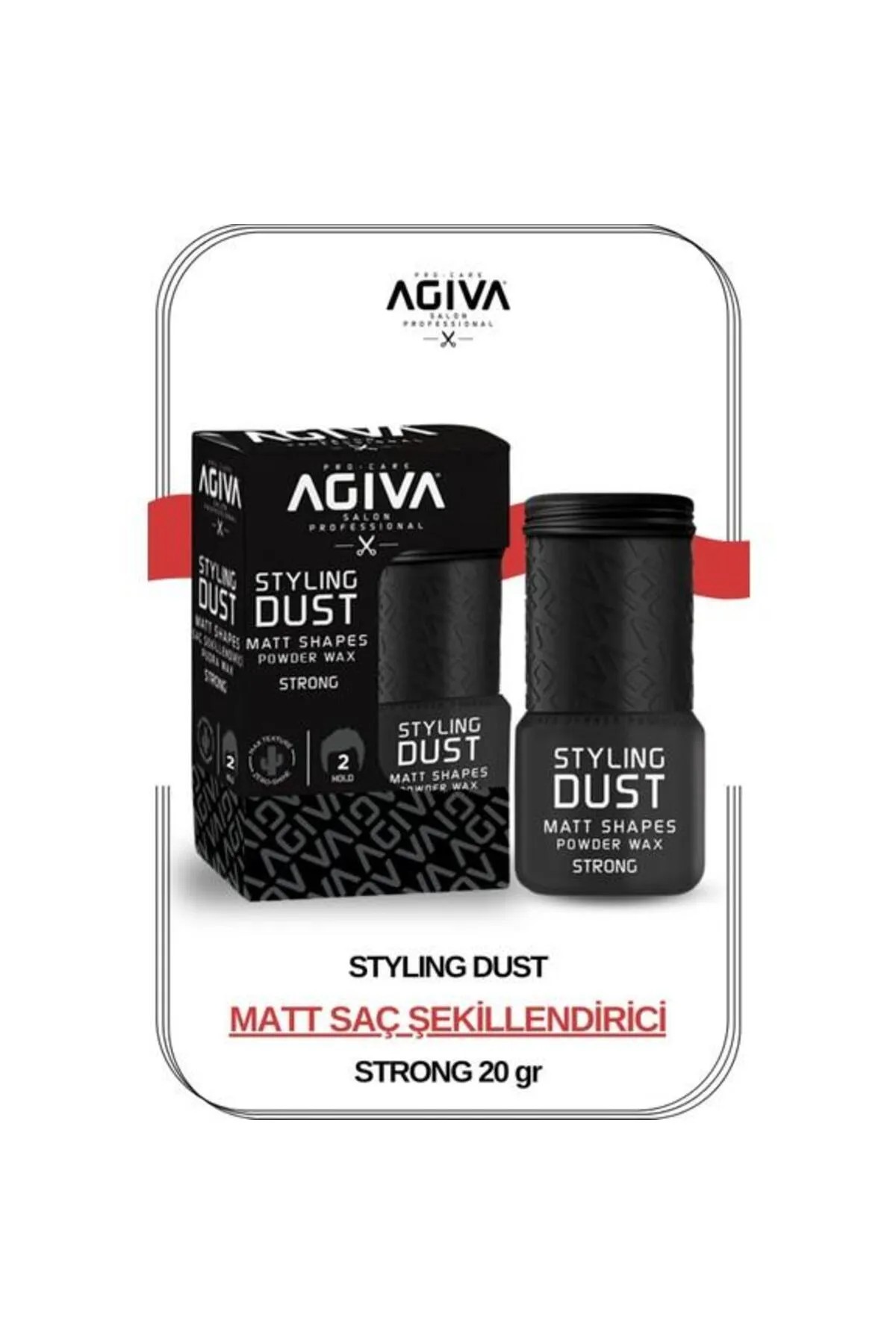 AGIVA STYLING DUST  MATT SHAPES POWDER WAX STRONG 02 SİYAH