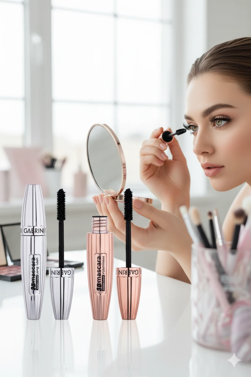Gabrini 3D Mascara Seti | Hacim (Voluminous) ve Uzunluk (Long Lash) Etkisi 2'li