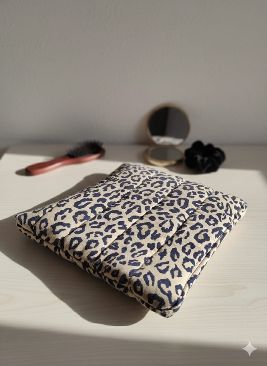 AURA Leopar Desenli Tablet Çantası