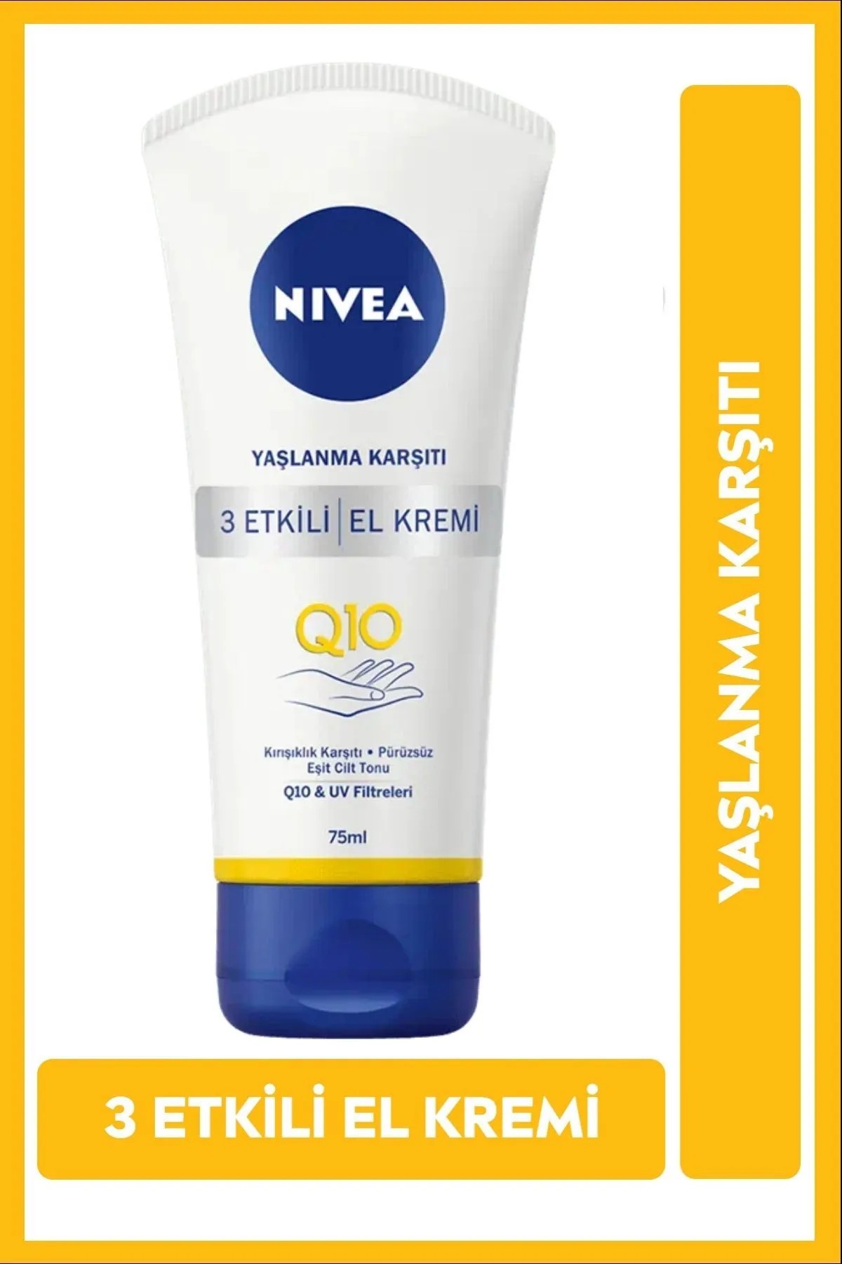 NIVEA YAŞLANMA KARŞITI 3 ETKİLİ EL KREMİ Q10