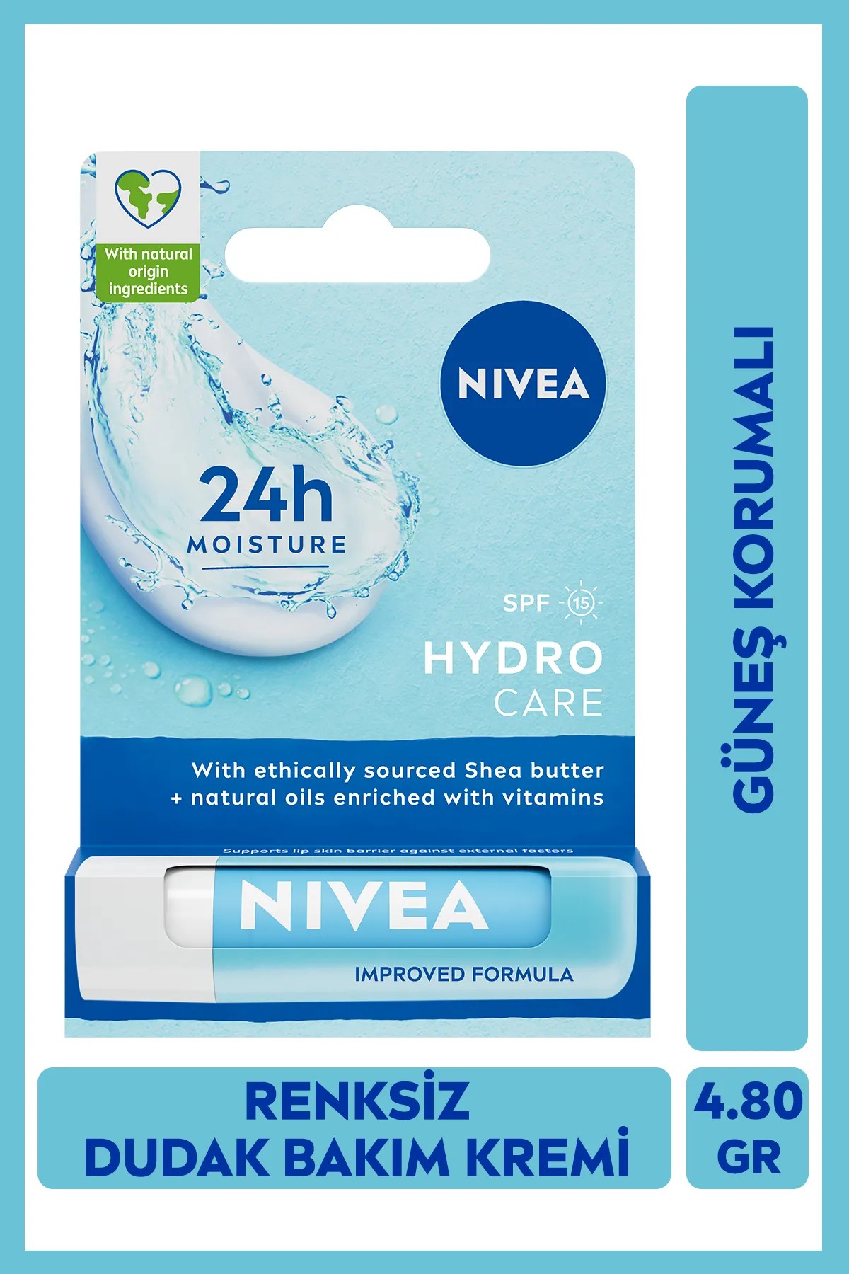 NIVEA HYDRO CARE SPF 15 DUDAK BAKIM KREMİ