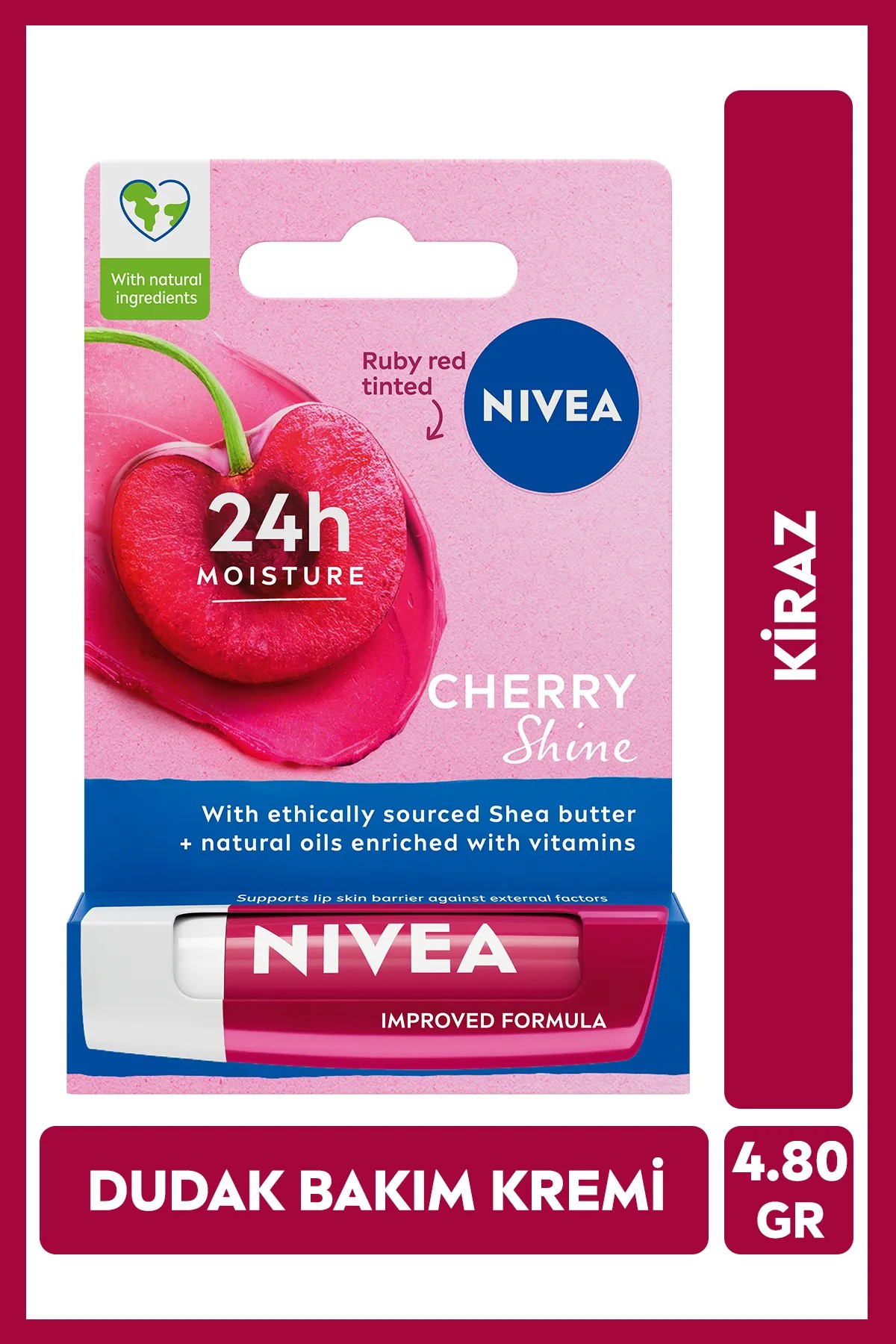 NIVEA CHERRY SHİNE DUDAK BAKIM KREMİ