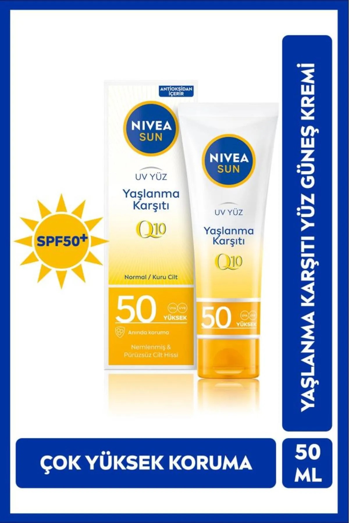 NIVEA YAŞLANMA KARŞITI Q10 GÜNEŞ KREMİ